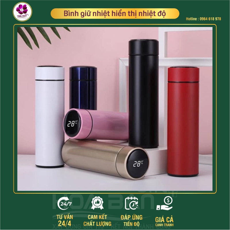 Bình giữ nhiệt hiển thị nhiệt độ