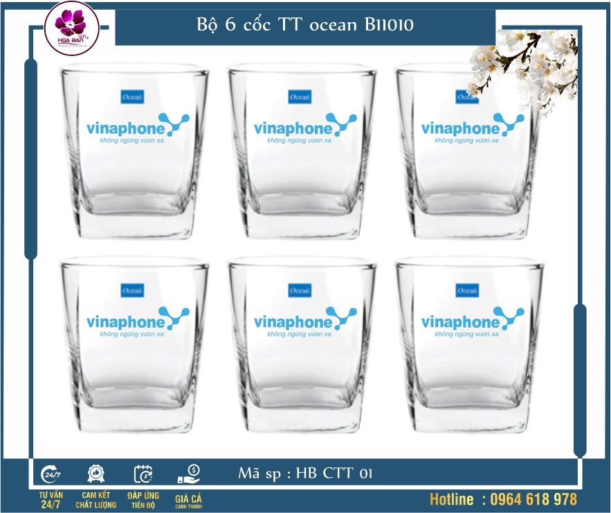 Bộ 6 cốc TT ocean B11010
