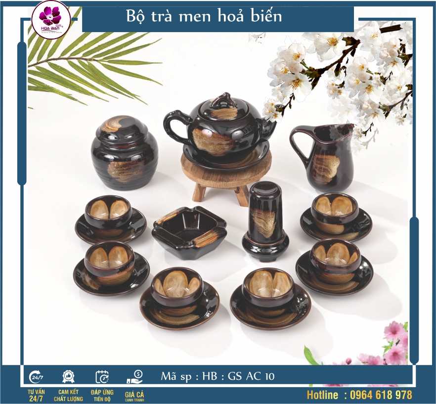 Bộ trà men hoả biến