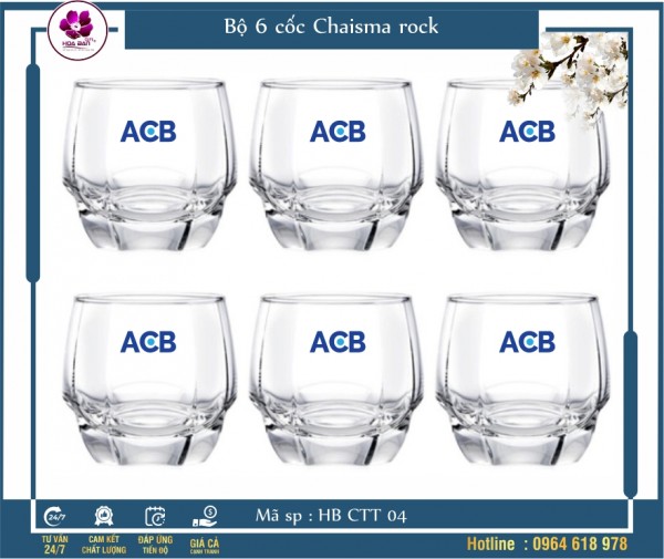 Bộ 6 cốc Chaisma rock B7112